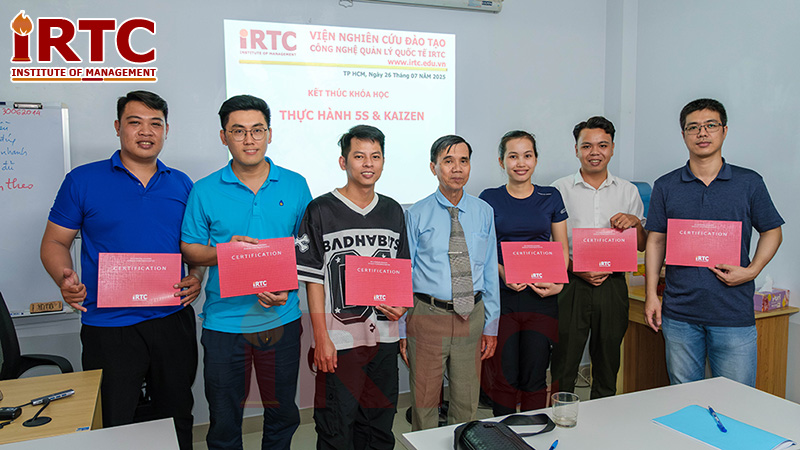 Kết thúc khóa học Kaizen 5s